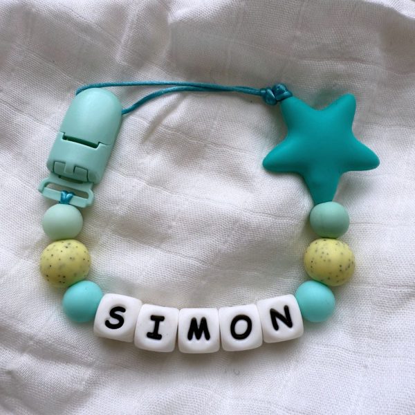 Portachupete personalizado de silicona - "Simón"