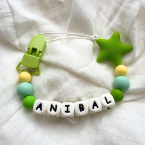 Portachupete personalizado de silicona - "Anibal"