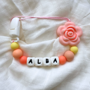 Portachupete personalizado de silicona - "Alba"
