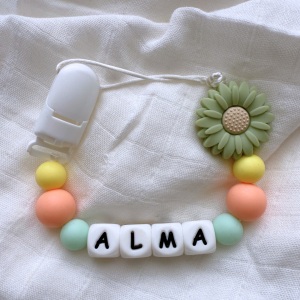 Portachupete personalizado de silicona - "Alma"