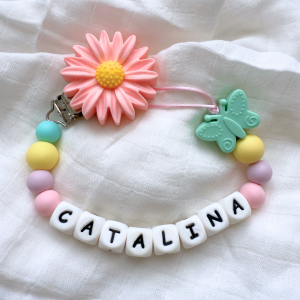 Portachupete personalizado de silicona - "Catalina"