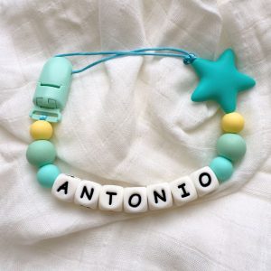 Portachupete personalizado de silicona - "Antonio"