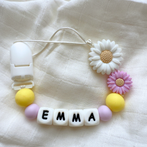 Portachupete personalizado de silicona - "Emma"