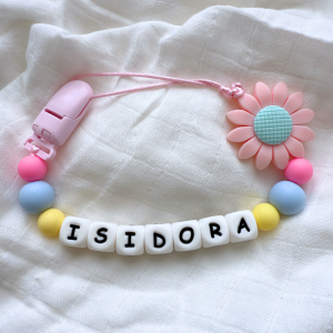 Portachupete personalizado de silicona - "Isidora"