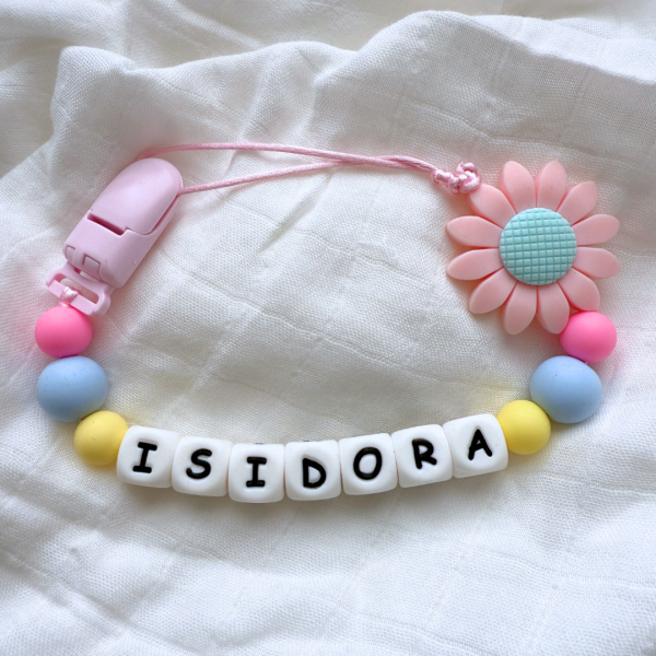 Portachupete personalizado de silicona - "Isidora"