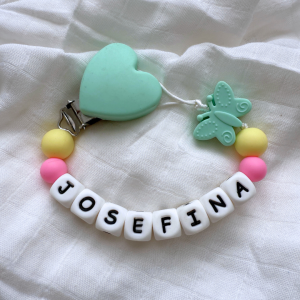 Portachupete personalizado de silicona - "Josefina"