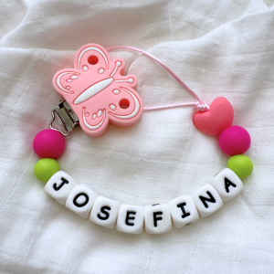 Portachupete personalizado de silicona - "Josefina" II