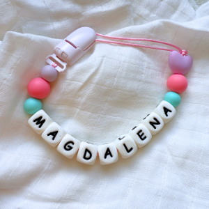 Portachupete personalizado de silicona - "Magdalena"