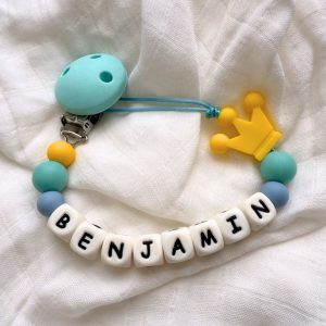 Portachupete personalizado de silicona - "Benjamín"