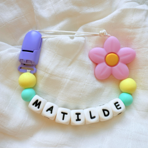 Portachupete personalizado de silicona - "Matilde"