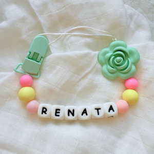 Portachupete personalizado de silicona - "Renata"