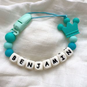 Portachupete personalizado de silicona - "Benjamín" II