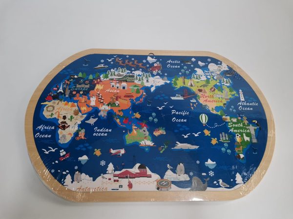 Puzzle Mapa del Mundo de Madera 🧩– 31 piezas - Imagen 4